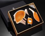 COHIBA Cigar Ashtray Set,  with cigar cutter and cigar lighter