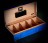 PROMETHEUS Platinum Blue Sycamore 150 Cigar Humidor