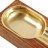 CIGARISM HIGH-END MERBAU GOLDEN COPPER LINED CIGAR ASHTRAY